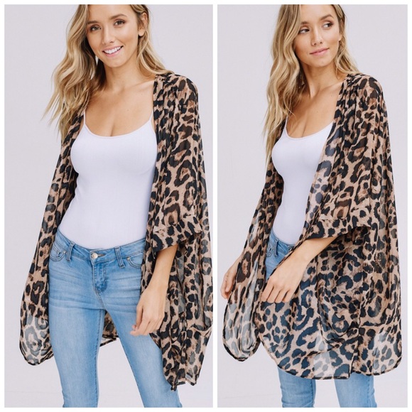 🛍LAST 1! 💕Animal Print Kimono! BEST SELLER!! - Picture 7 of 7